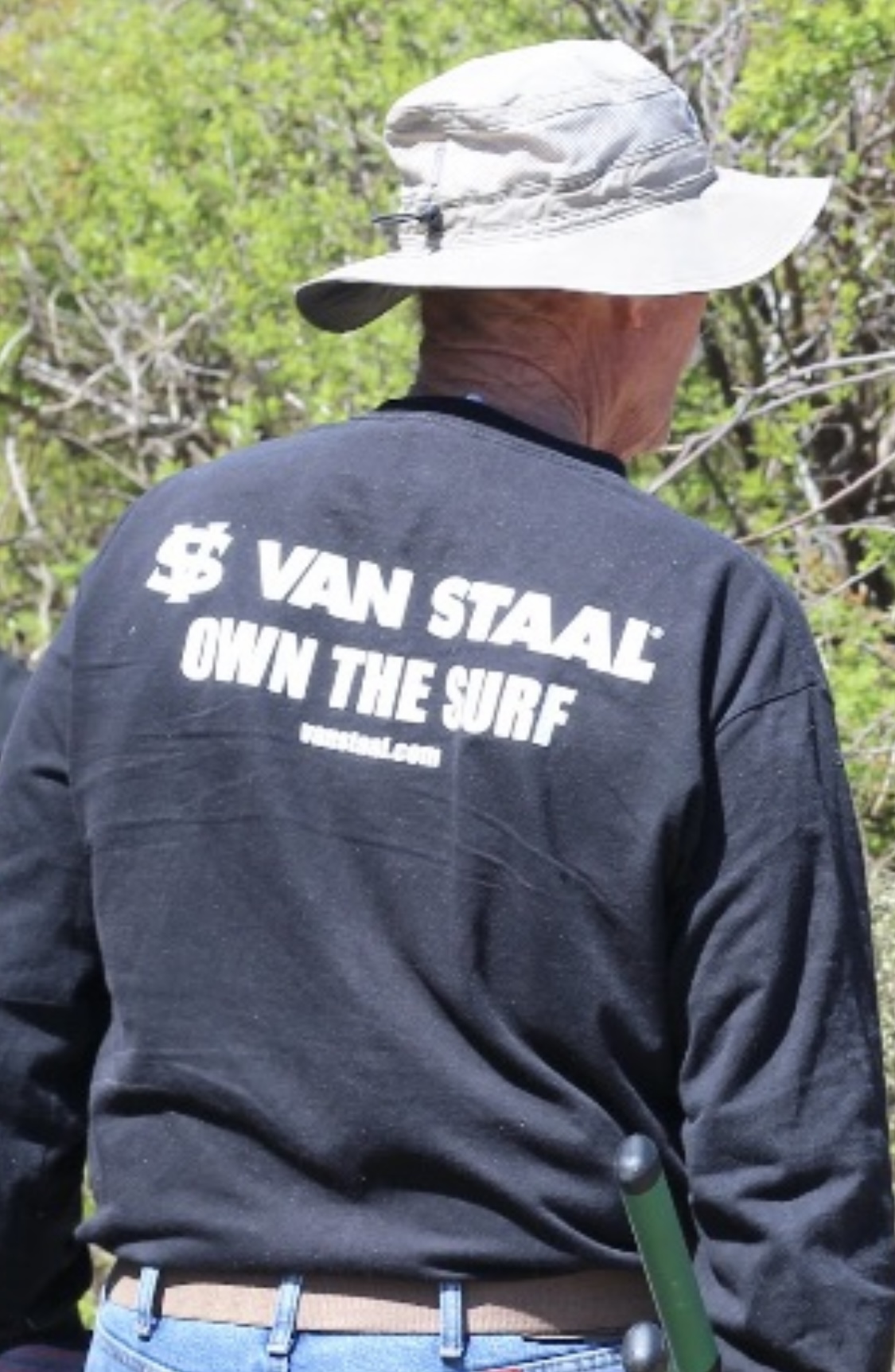 Blue shop van shirt